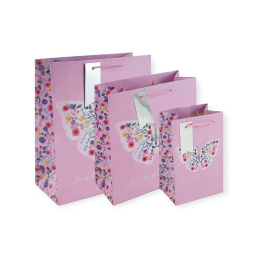Picture of BUTTERFLY MOTIF LARGE GIFT BAG